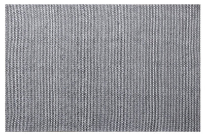 5' X 8' Gray Wool Striped Hand Woven Area Rug