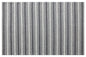 5' X 8' Gray and Ivory Striped Hand Woven Non Skid Area Rug