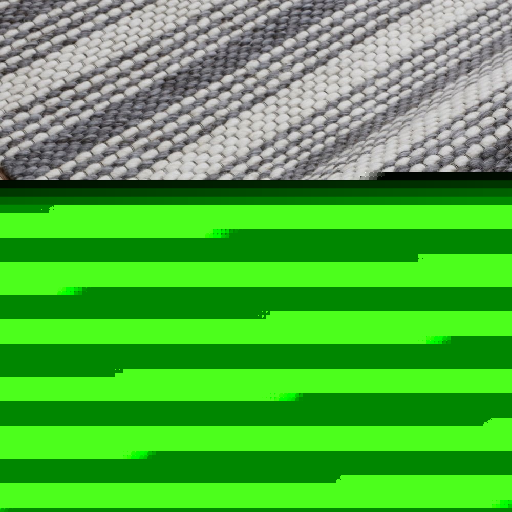 5' X 8' Gray and Ivory Striped Hand Woven Non Skid Area Rug