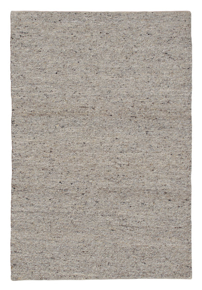 5' X 8' Gray Wool Hand Woven Area Rug