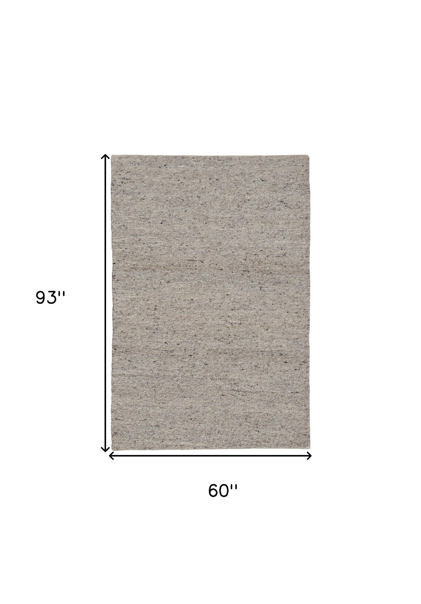 9' X 12' Beige and Gray Hand Woven Area Rug