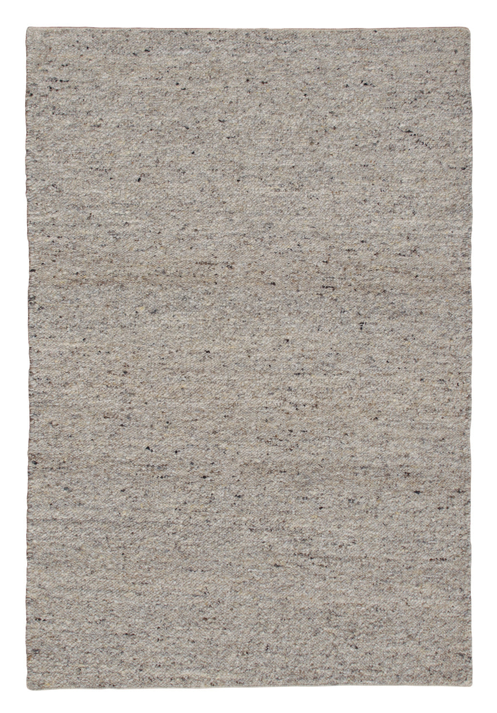 5' X 8' Gray Wool Hand Woven Area Rug