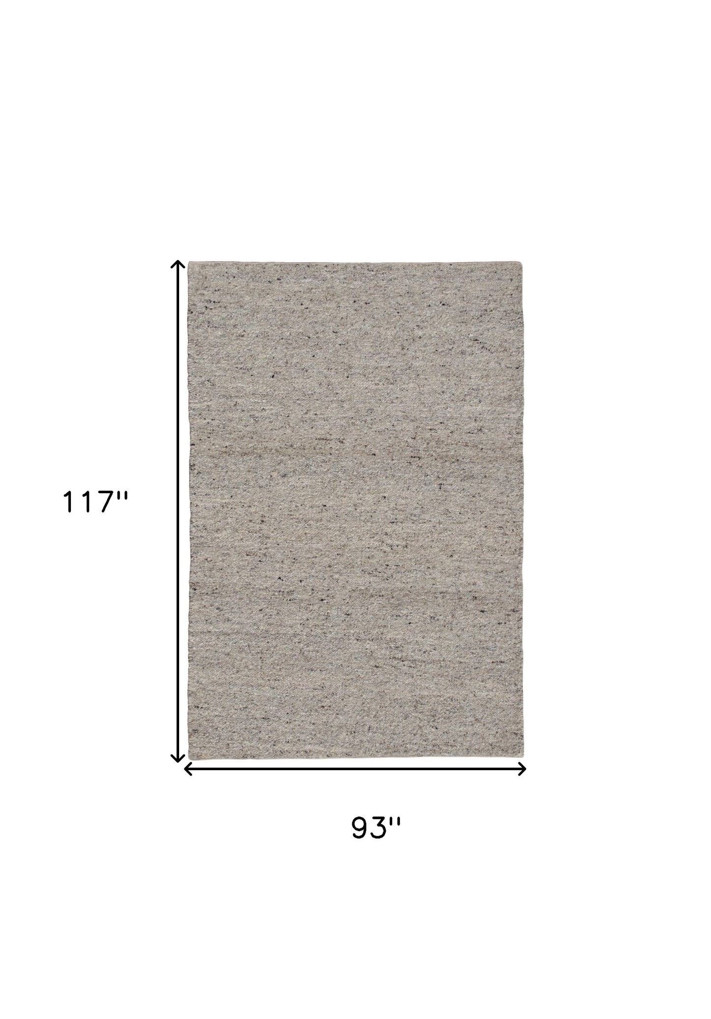9' X 12' Beige and Gray Hand Woven Area Rug