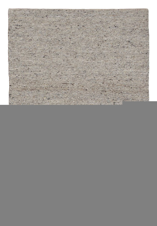9' X 12' Beige and Gray Hand Woven Area Rug
