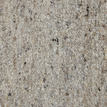 9' X 12' Beige and Gray Hand Woven Area Rug