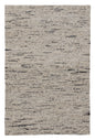 5' X 8' Gray Wool Hand Woven Area Rug