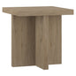 22" Gray Wood Square End Table