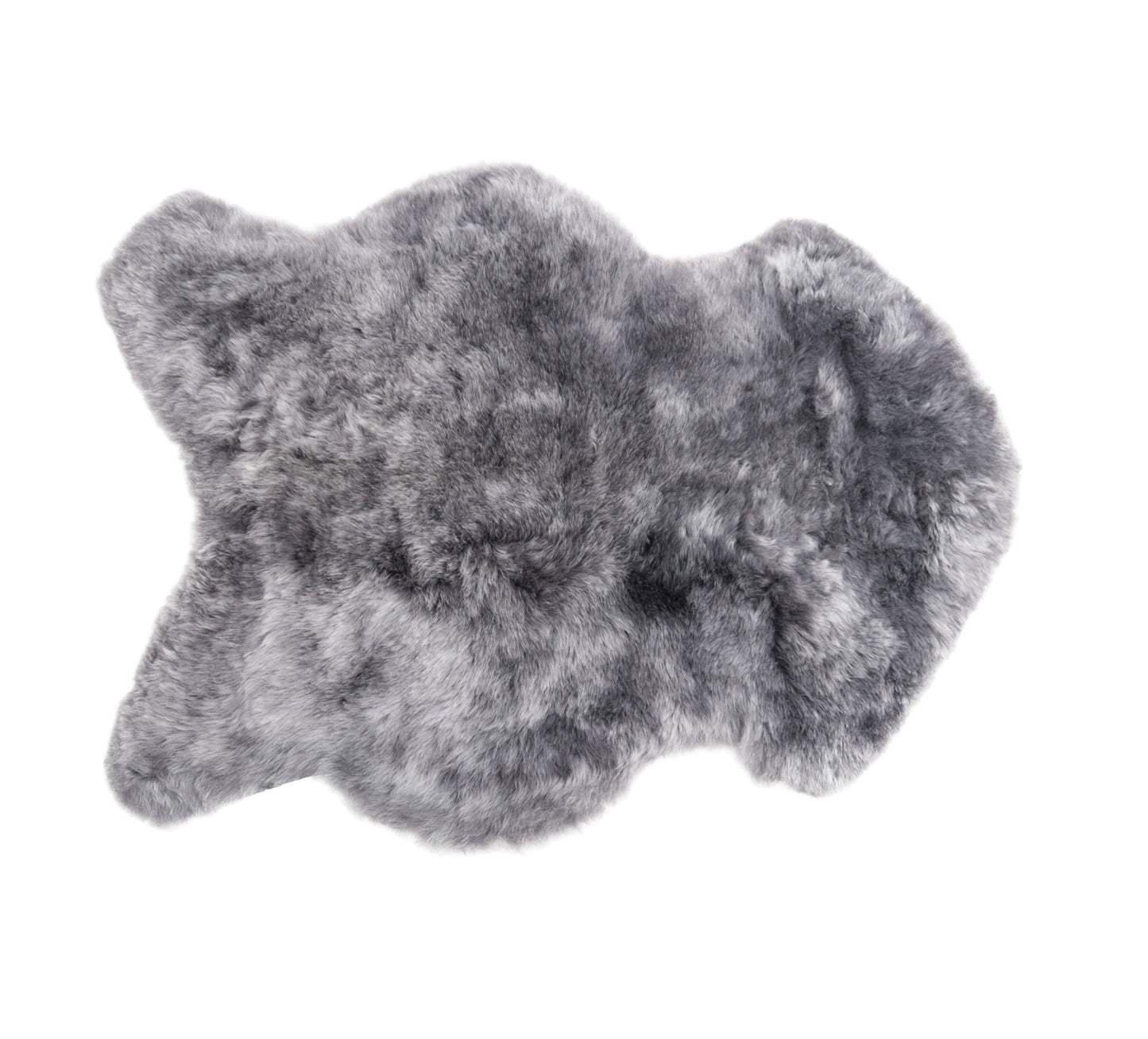 2' X 3' Gray Sheepskin Handmade Non Skid Area Rug