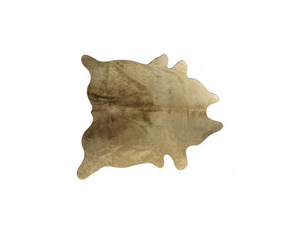 6' X 7' Fuchsia Cowhide Hand Knotted Area Rug