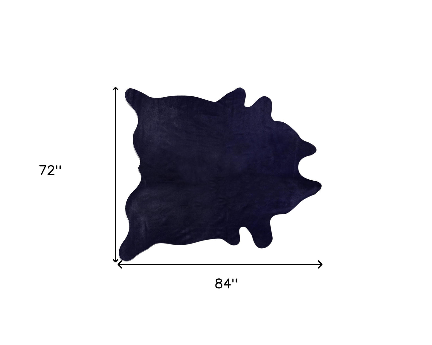 6' X 7' Fuchsia Cowhide Hand Knotted Area Rug