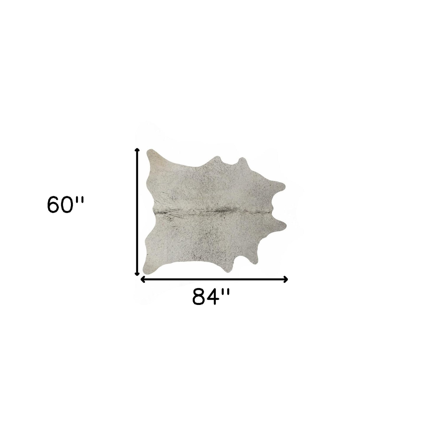 6' X 7' Brown Cowhide Hand Knotted Area Rug