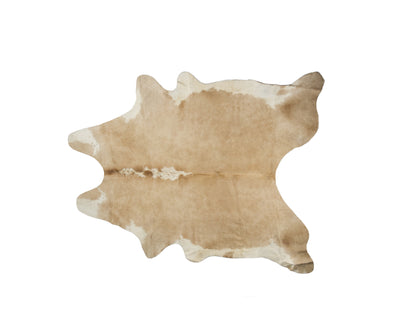 6' X 7' Brown Cowhide Hand Knotted Area Rug