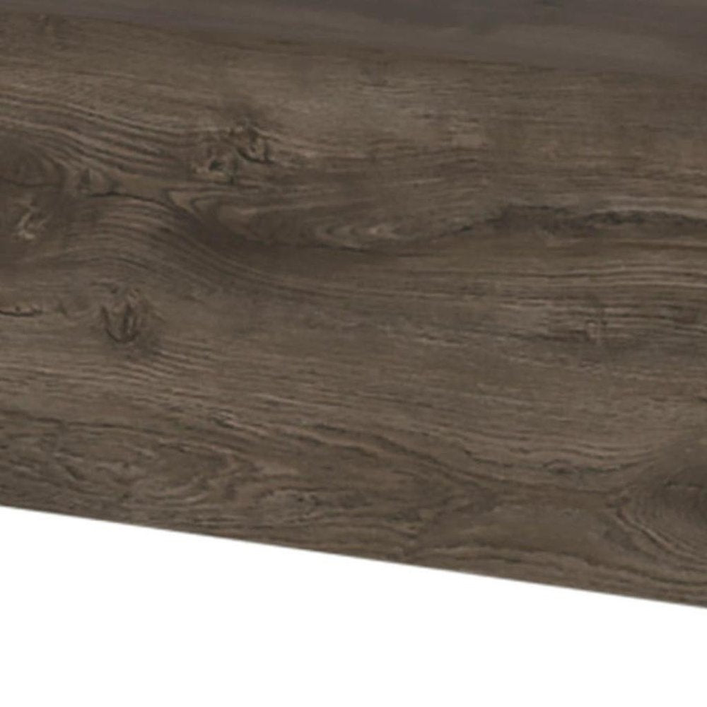 16" Brown Wood One Drawer Floating Nightstand