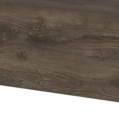 16" Brown Wood One Drawer Floating Nightstand