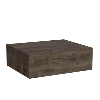5" Brown Wood One Drawer Floating Nightstand