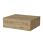 5" Beige Wood One Drawer Floating Nightstand