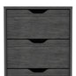 18" Gray Five Drawer Lingerie Chest Dresser