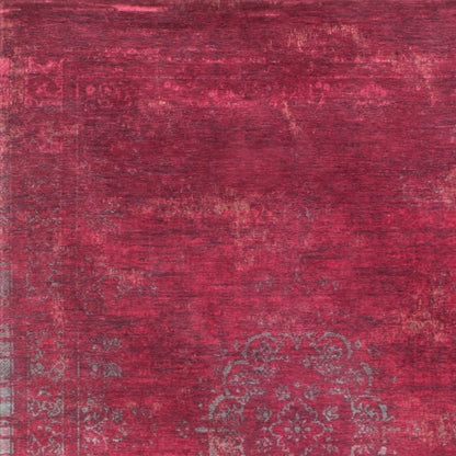 3' X 5' Gray and Pink Medallion Non Skid Area Rug