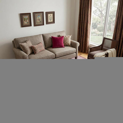 6' X 8' Gray and Pink Medallion Non Skid Area Rug