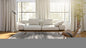 3' X 5' Gray and White Abstract Non Skid Area Rug