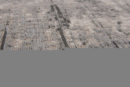 8' X 11' Gray and White Abstract Non Skid Area Rug