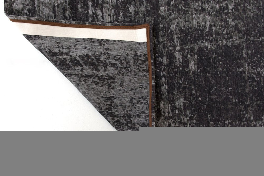 5' X 7' Black and Gray Chevron Non Skid Area Rug