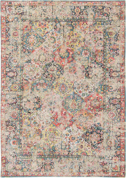 7' X 9' Red Oriental Non Skid Area Rug