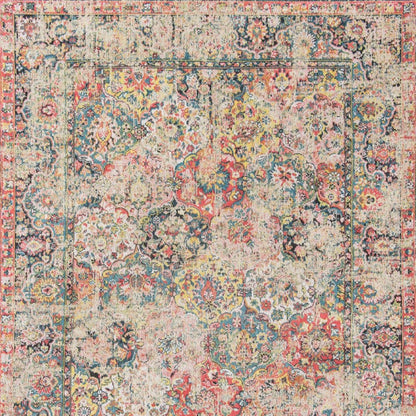 7' X 9' Red Oriental Non Skid Area Rug