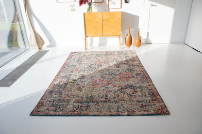 8' X 11' Red Oriental Non Skid Area Rug