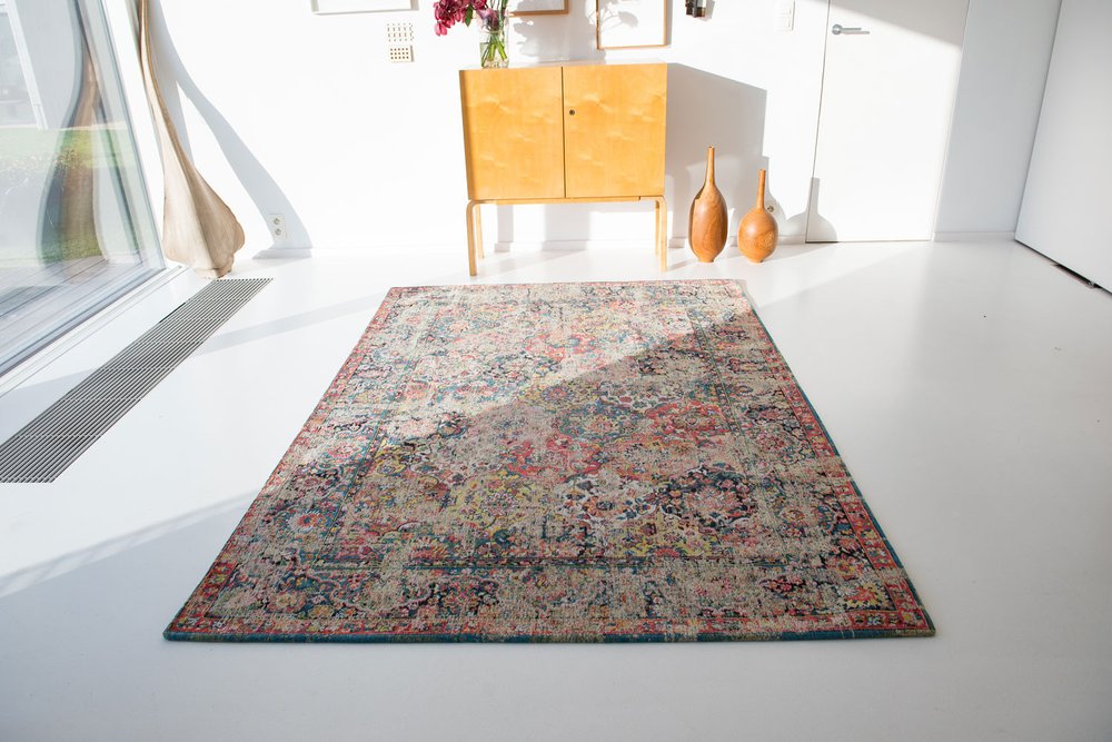 9' X 13' Red Oriental Non Skid Area Rug