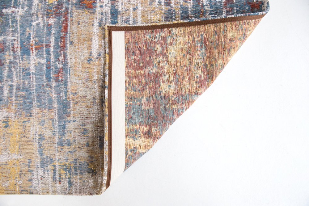7' X 9' White Abstract Non Skid Area Rug