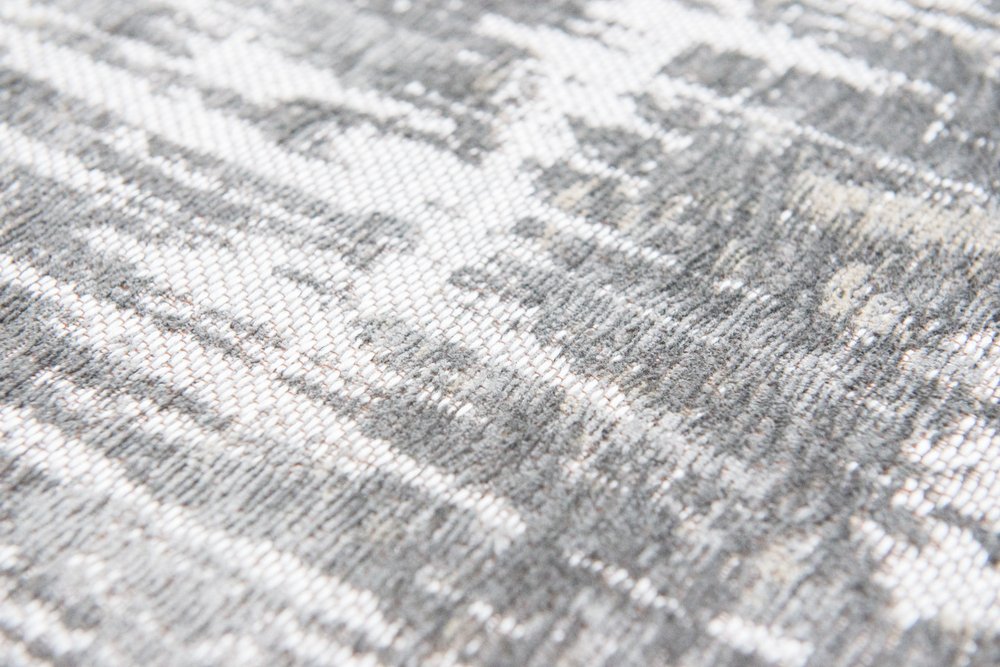 6' X 8' Gray and White Abstract Non Skid Area Rug
