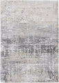 9' X 13' Gray and White Abstract Non Skid Area Rug