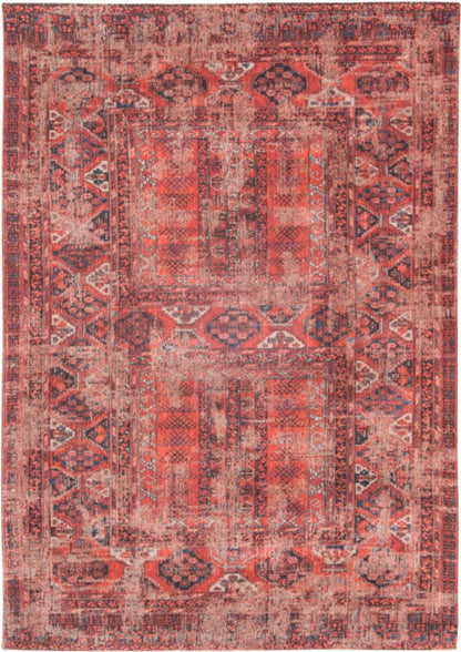 5' X 7' Red Oriental Non Skid Area Rug