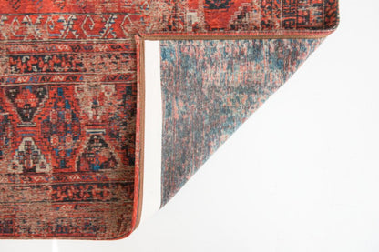 5' X 7' Red Oriental Non Skid Area Rug