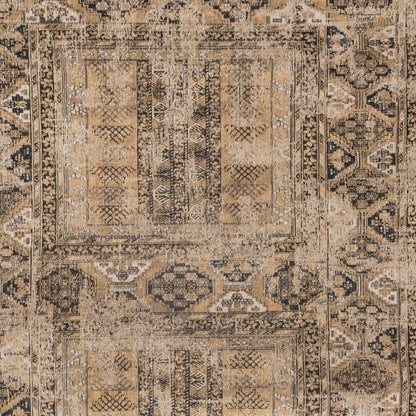 6' X 8' Brown Oriental Non Skid Area Rug