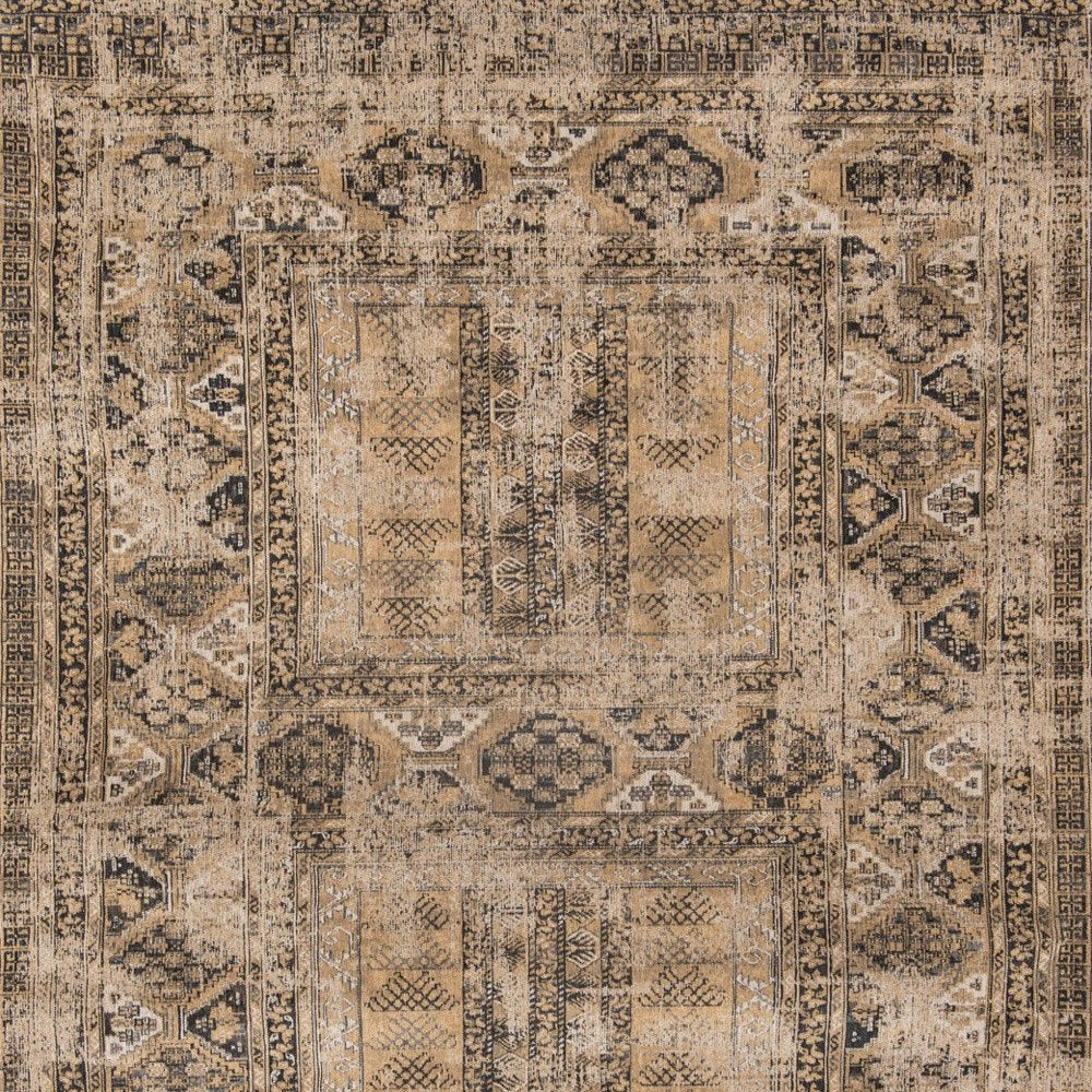 6' X 8' Brown Oriental Non Skid Area Rug