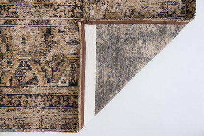 8' X 11' Brown Oriental Non Skid Area Rug