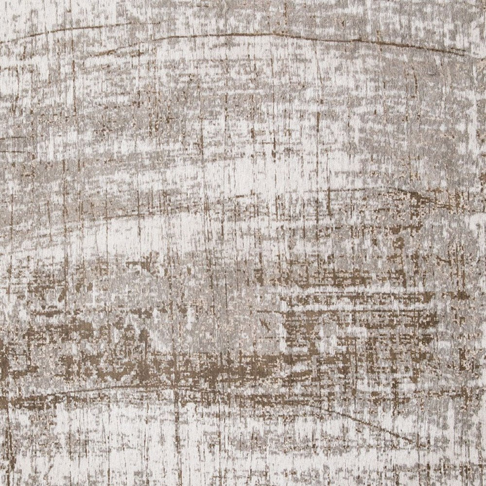 3' X 5' Gray and Beige Abstract Non Skid Area Rug
