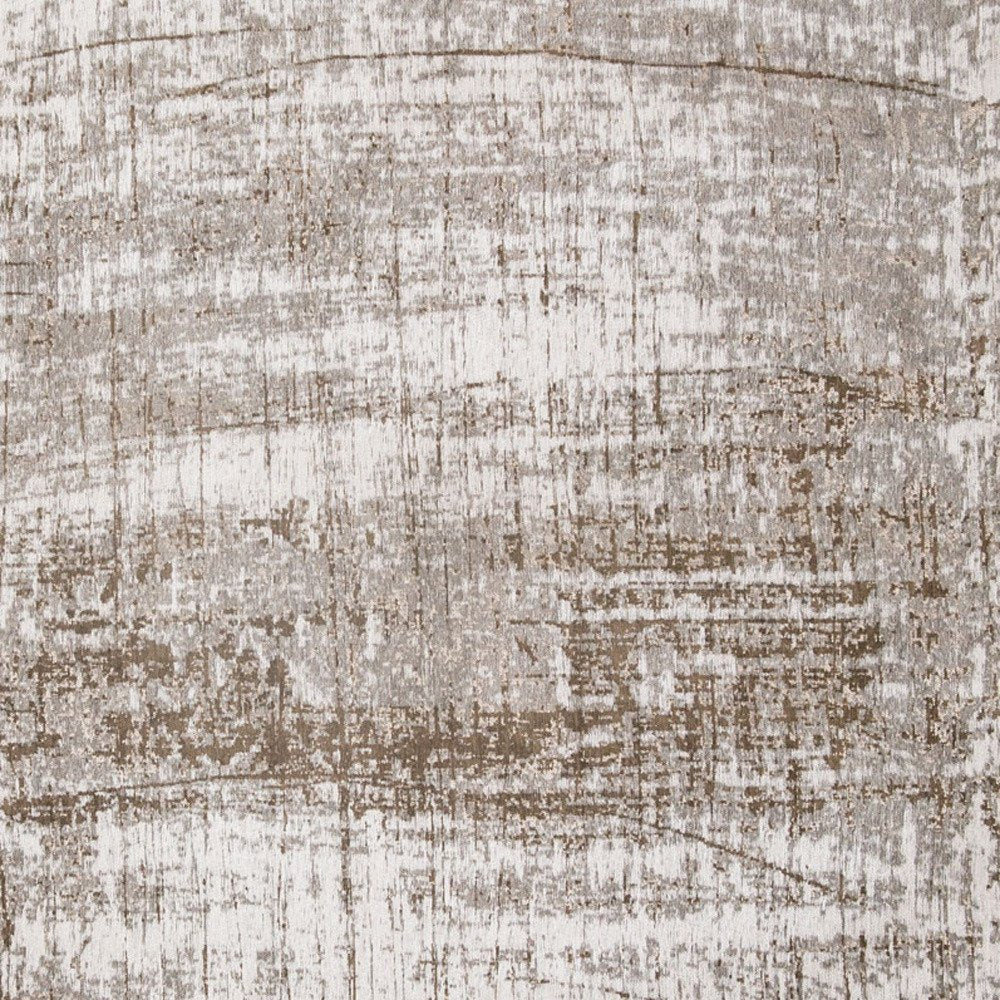 6' X 8' Gray and Beige Abstract Non Skid Area Rug