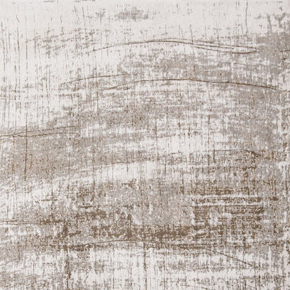 8' Gray and Beige Round Abstract Non Skid Area Rug