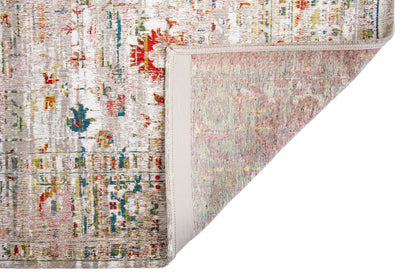 8' X 11' Gray and Brown Oriental Non Skid Area Rug