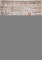 7' X 9' White Oriental Non Skid Area Rug