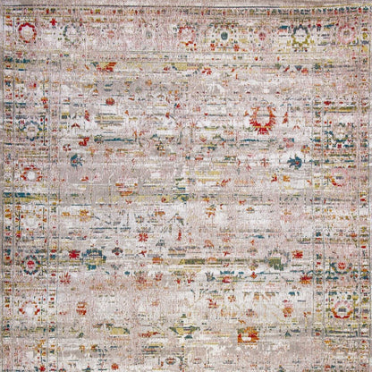 8' X 11' White Oriental Non Skid Area Rug