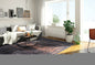 7' X 9' Black and Gold Abstract Non Skid Area Rug