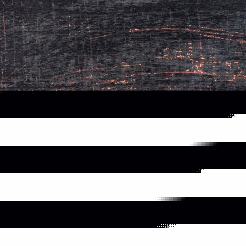 7' X 9' Black and Gold Abstract Non Skid Area Rug