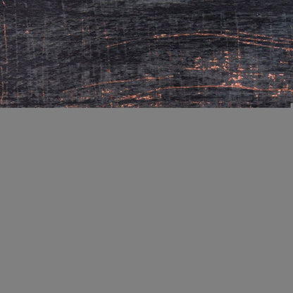 7' X 9' Black and Gold Abstract Non Skid Area Rug