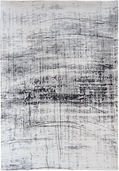 3' X 5' Black and White Abstract Non Skid Area Rug