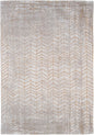 3' X 5' Gray and Yellow Chevron Non Skid Area Rug