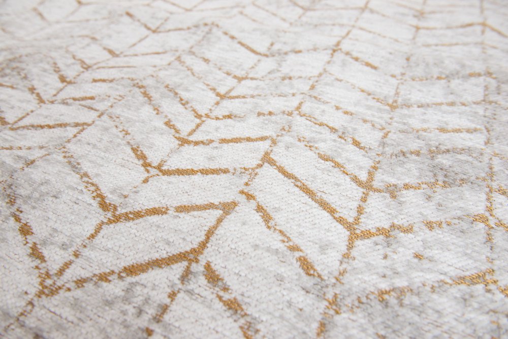 5' X 7' Gray and Yellow Chevron Non Skid Area Rug
